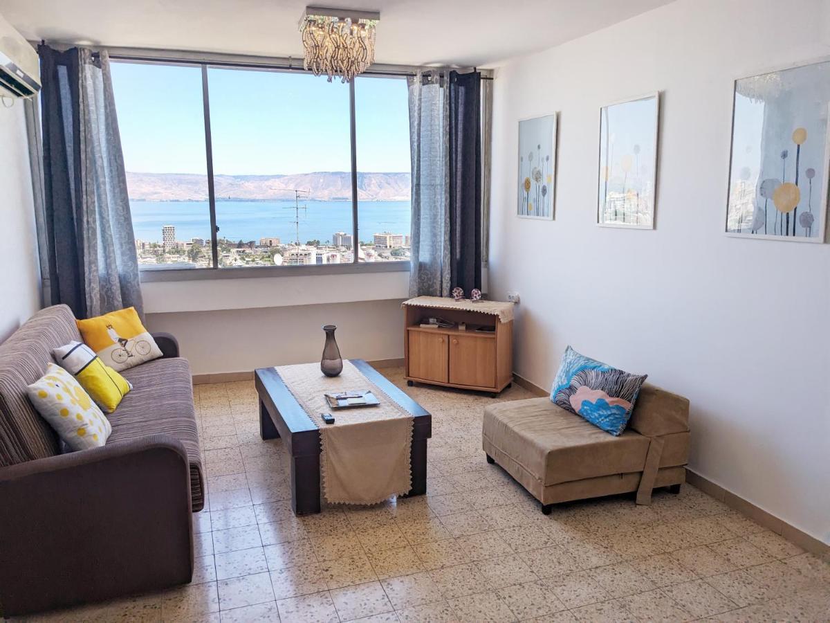 1Bdrm Apt With Panoramic View Of Sea And Mountains Tibériade Extérieur photo